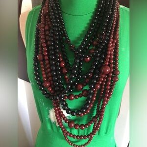 Elegant Multi Strand Beaded Necklace